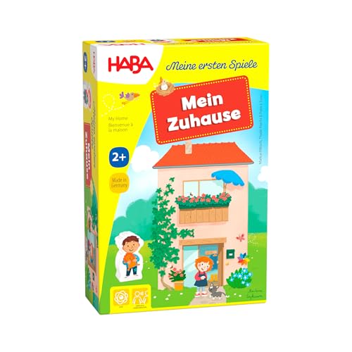 HABA Meine ersten Spiele: Mein Zuhause – Spielesammlung für Kinder ab 2 Jahren – Fördert Sprachentwicklung und Konzentration – Zwei Zuordnungsspiele - 1306354001 von HABA