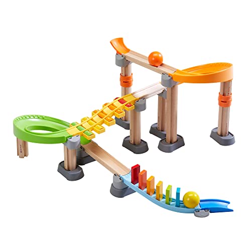 HABA 306744 - Kullerbü Kugelbahn Melodie-Domino, Erste Kugelbahn Grundpackungen ab 2 Jahren, made in Germany Bunt von HABA