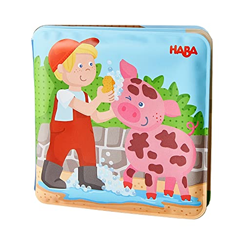 HABA 55161478 Badebuch Waschtag bei Schwein & Kuh von HABA