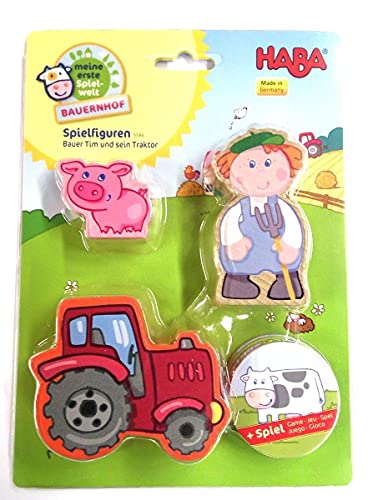 HABA 5586 Spielfiguren Bauer Tim und Sein Traktor von HABA