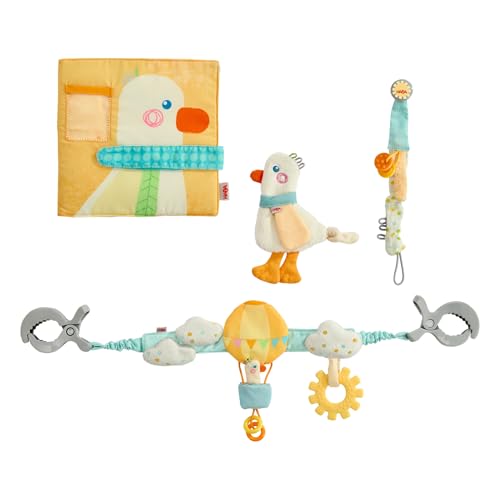 HABA Baby-Spiel-Set Gans – 4-in-1 Spielzeug-Set mit Kinderwagenkette, Schnullerkette, Greifling und Fotoalbum – zum Schauen, Staunen & Greifen, Kinder ab 0 Jahren – 2012333001 HABA Baby-Spiel-Set Gans – 4-in-1 Spielzeug-Set mit Kinderwagenkette, Schnullerkette, Greifling und Fotoalbum – zum Schauen, Staunen & Greifen, Kinder ab 0 Jahren – 2012333001 von HABA