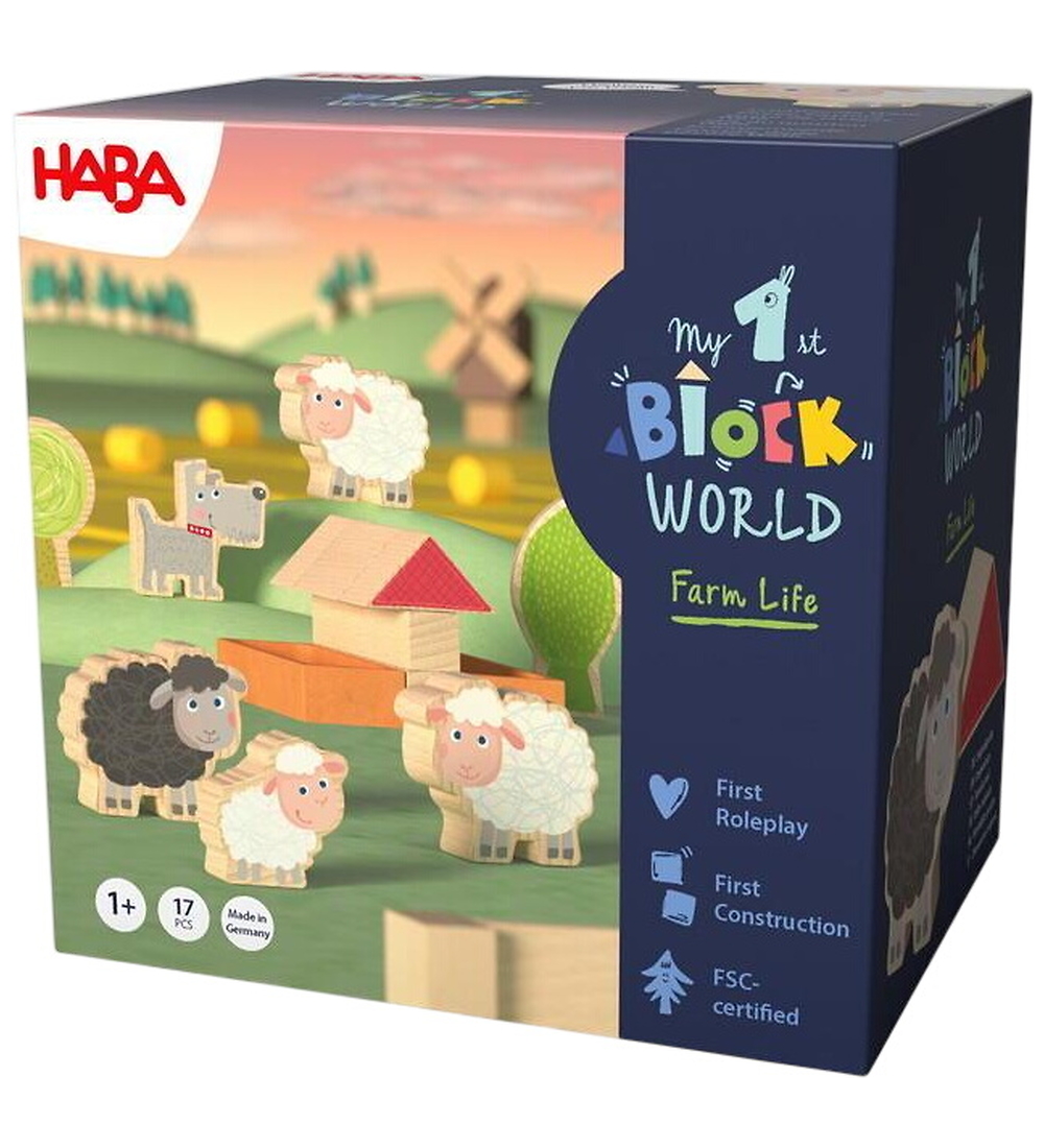 HABA Bauklötze - My First Blockwelt - Farm Life - Schafpass - HABA - One Size - Klötze HABA Bauklötze - My First Blockwelt - Farm Life - Schafpass - HABA - One Size - Klötze von HABA