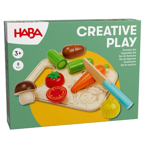 HABA Creative Play Gemüse-Spielset – Holz-Gemüse für Kinder – Ideal für Spielküche und Kaufladen – Kreatives Rollenspiel-Zubehör und Montessori Lernspielzeug – Ab 3 Jahren – 2012076001 HABA Creative Play Gemüse-Spielset – Holz-Gemüse für Kinder – Ideal für Spielküche und Kaufladen – Kreatives Rollenspiel-Zubehör und Montessori Lernspielzeug – Ab 3 Jahren – 2012076001 von HABA