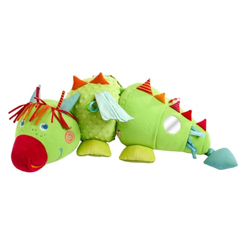 HABA Entdeckertier Drache Rudy – Plüschdrache mit akkustischen & haptischen Elementen, Rassel, Quietsche und Spiegel, Kuscheltier für Kinder ab 6 Monaten – 2012334001 HABA Entdeckertier Drache Rudy – Plüschdrache mit akkustischen & haptischen Elementen, Rassel, Quietsche und Spiegel, Kuscheltier für Kinder ab 6 Monaten – 2012334001 von HABA