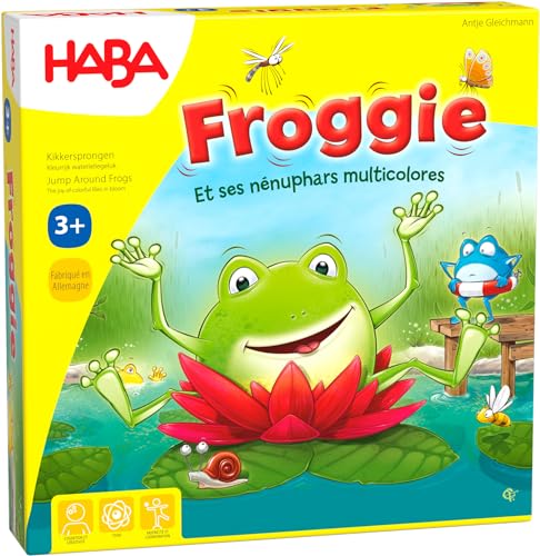 HABA - Froggie – Renn- und Würfelspiel – Gesellschaftsspiel für Kinder – Thema Frosch – 3 Jahre und älter – 305273 von HABA