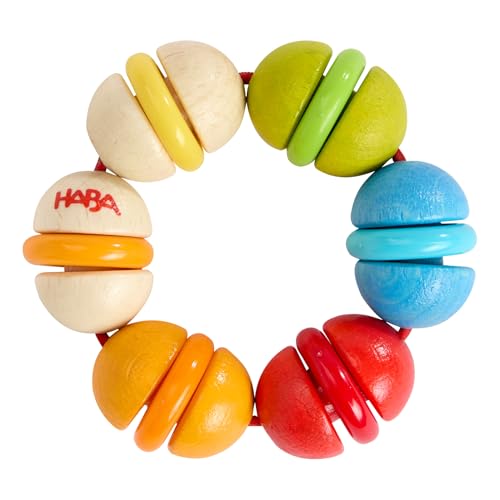 HABA Greifling Kullerbunt – buntes Holz-Spielzeug für Babys ab 6 Monaten, 6,5 cm – Greifspielzeug zur Entwicklungsförderung, Geschenk zur Geburt – 2012261001 HABA Greifling Kullerbunt – buntes Holz-Spielzeug für Babys ab 6 Monaten, 6,5 cm – Greifspielzeug zur Entwicklungsförderung, Geschenk zur Geburt – 2012261001 von HABA