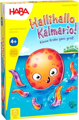 HABA Hallihallo Kalmario - spannendes Legespiel und Merkspiel für die ganze Familie - Kinderspiel ab 4 Jahren - aus nachhaltigen Materialien - Made in Germany - 1307112001 von HABA