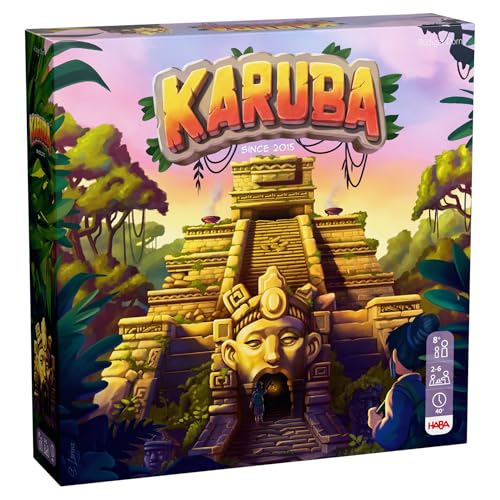 HABA Karuba – Abenteuer-Brettspiel für 2–4 Spieler ab 8 Jahren – Fesselndes Lege- und Strategiespiel im Dschungel mit Tempeln und Schätzen – 2012208001 HABA Karuba – Abenteuer-Brettspiel für 2–4 Spieler ab 8 Jahren – Fesselndes Lege- und Strategiespiel im Dschungel mit Tempeln und Schätzen – 2012208001 von HABA