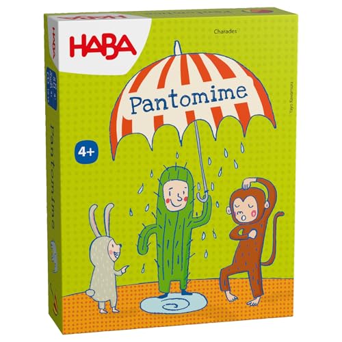 HABA Kinder Pantomime-Spiel – Einfache Begriffe mit Karten zum Selbstbeschriften, klein & kompakt, ideal für unterwegs, für Kinder ab 5 Jahren – 2012190001 von HABA