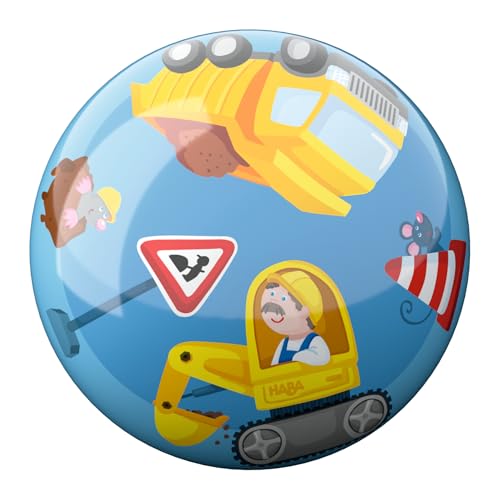 HABA Kinderball Baustelle – Spielball ab 2 Jahren für drinnen & draußen – Fördert Motorik & Koordination – Robustes Material mit Ventil – 14cm Durchmesser – 2012750001 HABA Kinderball Baustelle – Spielball ab 2 Jahren für drinnen & draußen – Fördert Motorik & Koordination – Robustes Material mit Ventil – 14cm Durchmesser – 2012750001 von HABA
