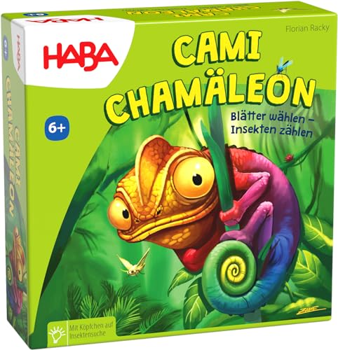 HABA Kinderspiel Cami Chamäleon, Memo-Spiel, 2-4 Personen, ab 6 Jahren von HABA