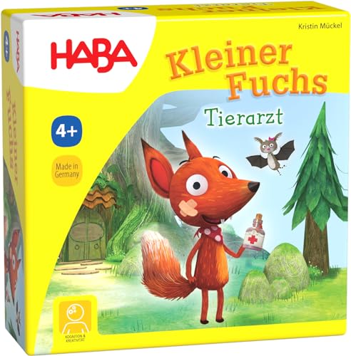 HABA Kleiner Fuchs Tierarzt, Mitbringspiel, Kleines Geschenk Spiel, ab 4 Jahren von HABA