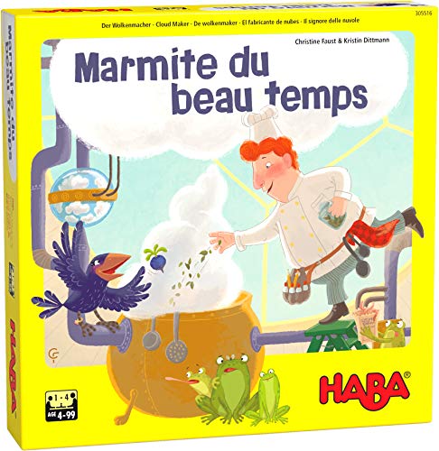 HABA - Kochtopf du Beau Temps – Gesellschaftsspiele – Rennspiel und kooperatives Gedächtnis – 4 Jahre und älter – 305516 von HABA