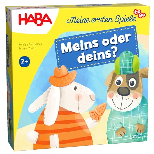 HABA Meine ersten Spiele to Go – Meins oder deins? – Kooperatives Kinderspiel ab 2 Jahren, Lernspiel für unterwegs für 1-4 Spieler – 2012218001 HABA Meine ersten Spiele to Go – Meins oder deins? – Kooperatives Kinderspiel ab 2 Jahren, Lernspiel für unterwegs für 1-4 Spieler – 2012218001 von HABA