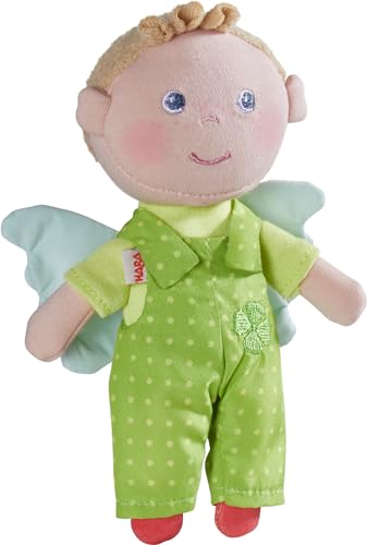 HABA Minipuppe Schutzengel Lunis, 17 cm, Puppe für Babys, Geschenk zur Geburt von HABA