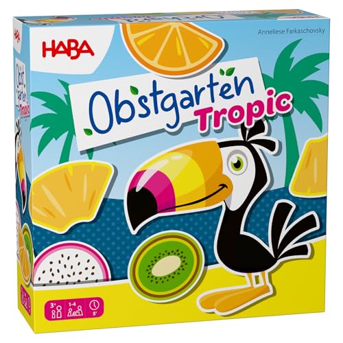 HABA Obstgarten Tropic – Tropisches Sammelspiel für Kinder ab 3 Jahren – Familienspiel rund um Früchte & Farben mit Tukan – Holzspielzeug-Klassiker Neuauflage – 2013575001 HABA Obstgarten Tropic – Tropisches Sammelspiel für Kinder ab 3 Jahren – Familienspiel rund um Früchte & Farben mit Tukan – Holzspielzeug-Klassiker Neuauflage – 2013575001 von HABA