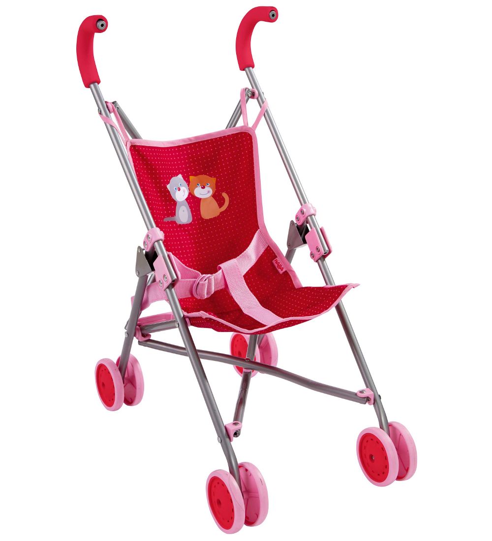 HABA Puppen Buggy - Rot/Hellrosa - HABA - One Size - Puppenwagen HABA Puppen Buggy - Rot/Hellrosa - HABA - One Size - Puppenwagen von HABA