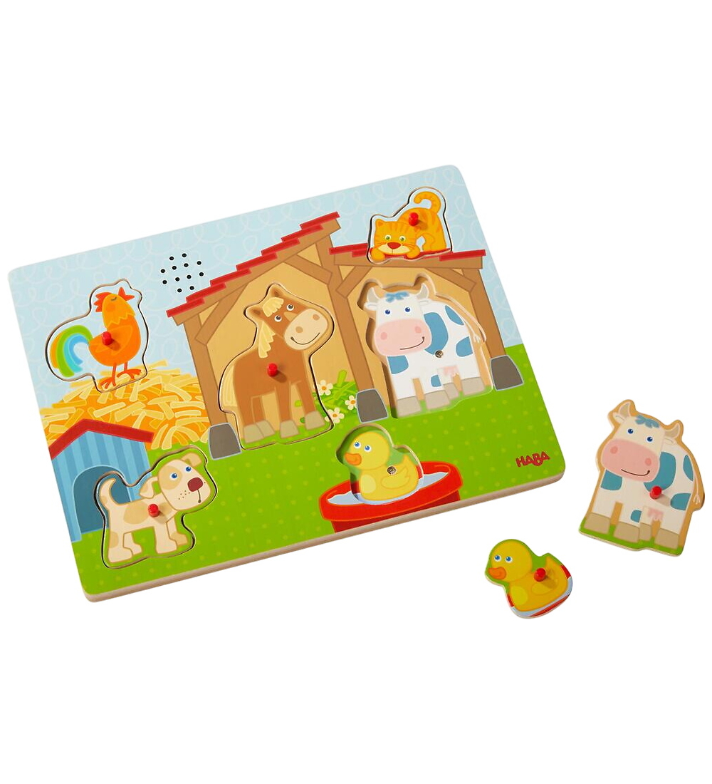 HABA Puzzlespiel m. Ton - 6 Teile - Holz - Auf dem Bauernhof - HABA - One Size - Puzzlespiele HABA Puzzlespiel m. Ton - 6 Teile - Holz - Auf dem Bauernhof - HABA - One Size - Puzzlespiele von HABA