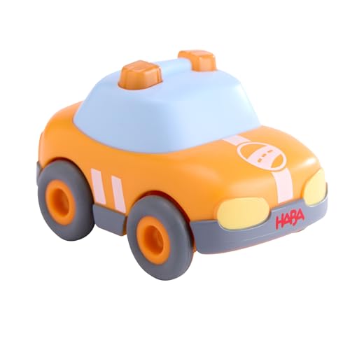 HABA Safety Car – Spielzeug-Rennwagen mit Schwungmotor – Nachhaltig aus recyceltem Kunststoff – Batterieloses Auto für Kinder ab 2 Jahren – 2011864001 von HABA