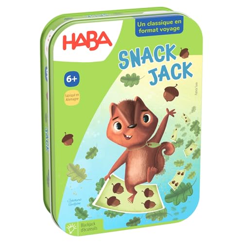 HABA Snack die Nuss. – Lustiges Kartenspiel für Kinder ab 7 Jahren – Taktik und Geschicklichkeit erforderlich – ideal für EIN schnelles Spiel unterwegs – 2011101002 von HABA