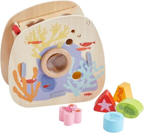 HABA Sortierbox Unterwasserwelt – Zuordnungsspiel mit Meerestieren, für Kinder ab 18 Monaten, mit Lupenfunktion, Lernspielzeug zur Förderung der Feinmotorik – 2011873001 HABA Sortierbox Unterwasserwelt – Zuordnungsspiel mit Meerestieren, für Kinder ab 18 Monaten, mit Lupenfunktion, Lernspielzeug zur Förderung der Feinmotorik – 2011873001 von HABA