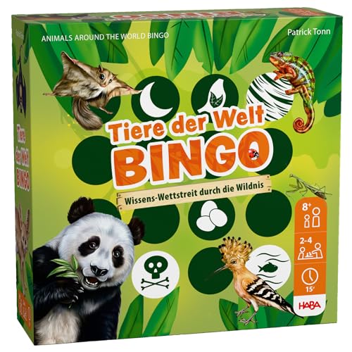 HABA Tiere der Welt – Bingo-Spiel für Kinder ab 8 Jahren, Wissensspiel mit 60 Tierkarten – Spannender Ratespaß für Kinder & Familien – 2012719001 HABA Tiere der Welt – Bingo-Spiel für Kinder ab 8 Jahren, Wissensspiel mit 60 Tierkarten – Spannender Ratespaß für Kinder & Familien – 2012719001 von HABA