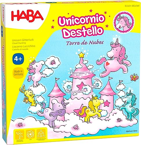 HABA - Tischset Unicornio Destello - Wolkenturm, Mehrfarbig (Habermass H304542) von HABA