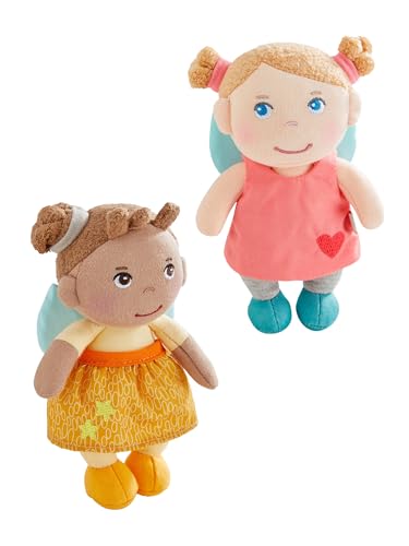 HABA Unisex Stoffpuppe 2-Pack Schutzengel im Doppelpack - Lore & Holly - Größe 19cm HABA Unisex Stoffpuppe 2-Pack Schutzengel im Doppelpack - Lore & Holly - Größe 19cm von HABA
