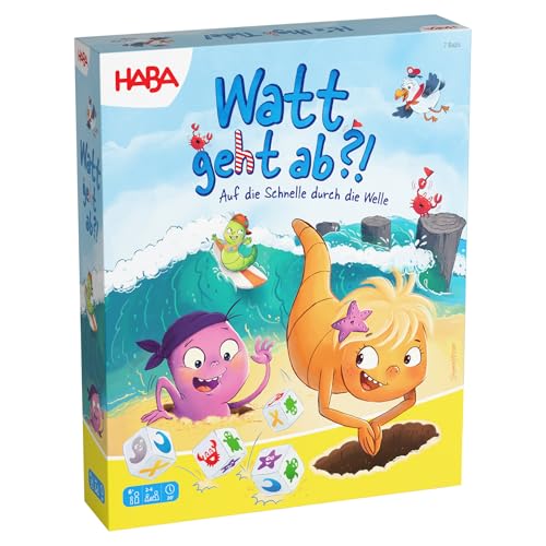 HABA Watt geht ab?! – Lustiges 3D-Strand-Würfelspiel & Familienspiel ab 6 Jahren – Für 2–4 Spieler mit Wellen-Action, Taktik & Tempo – 2012221001 HABA Watt geht ab?! – Lustiges 3D-Strand-Würfelspiel & Familienspiel ab 6 Jahren – Für 2–4 Spieler mit Wellen-Action, Taktik & Tempo – 2012221001 von HABA