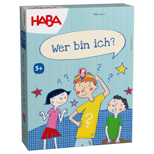 HABA Wer Bin ich? – Ratespiel-Klassiker für Kinder ab 5 Jahren – Lustiges Spiel für die ganze Familie – Neuauflage mit hochwertigem Spielmaterial – 2012191001 von HABA