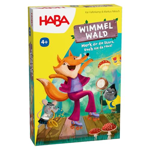 HABA Wimmelwald – Memory-Spiel mit Tieren als Kartenspiel – Kinder Gedächtnisspiel ab 4 Jahren – Fördert Merkfähigkeit und Konzentration – 2012235001 von HABA