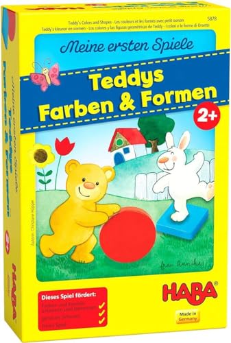 Haba 5878 - Meine ersten Spiele Teddys Farben und Formen, Legespielsammlung für 1-4 Kinder ab 2 Jahren, zum Lernen von Farben und Formen von HABA