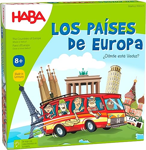 Haba - Brettspiel, Die Länder Europas, Mehrfarbig (Habermass H304535) von HABA