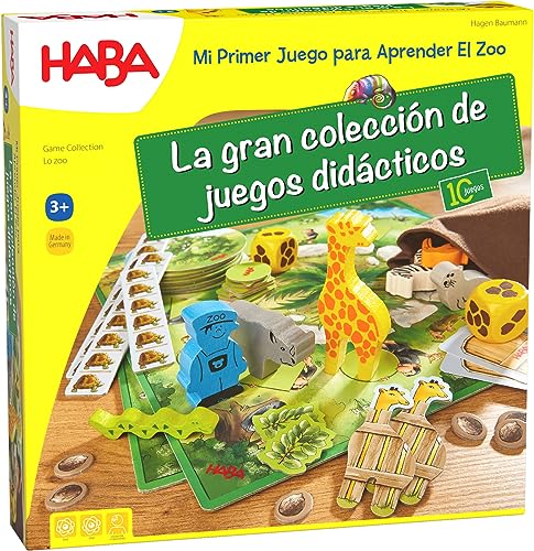 Haba Table Mi Primer Lernspiel: EL Zoo-ESP, Mehrfarbig (H305176) von HABA