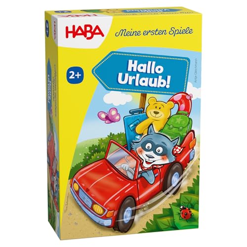 HABA Meine ersten Spiele – Hallo Urlaub! – Würfelspiel für Kinder ab 2 Jahren mit Waschbär & Auto – Fördert strategisches Denken – 2012210001 HABA Meine ersten Spiele – Hallo Urlaub! – Würfelspiel für Kinder ab 2 Jahren mit Waschbär & Auto – Fördert strategisches Denken – 2012210001 von HABA