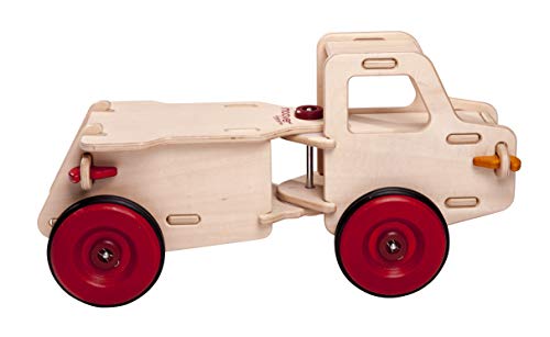 Moover MOOV-n-020 Kindergarten Junior Truck-Rutscherauto mit Stahlachsen, Natur von HABA