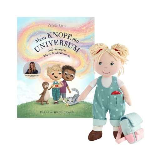 Puppe Tilli & Buch Mein Knopf, ein Universum: Auf zu neuen Wunsch-Abenteuern Puppe Tilli & Buch Mein Knopf, ein Universum: Auf zu neuen Wunsch-Abenteuern von HABA