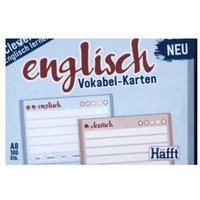 Vokabel-Karten Englisch 100 Stück A8, Standard einzeln von Häfft