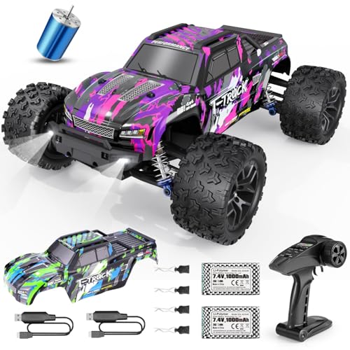 HAIBOXING 1:18 Ferngesteuertes Auto Bürstenlose, 4WD RC Auto 48+km/h Hochgeschwindigkeits RC MonsterTruck, 2.4Ghz All Terrain Rennauto, Ferngesteuerter Monstertruck für Kinder Erwachsene und Kinder von HAIBOXING