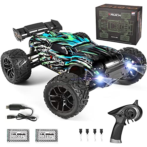 HAIBOXING Ferngesteuertes Auto, 2,4 GHz 1:18 Proportional 4WD 36+ km/h Hobby Offroad Monster RC Truck, wasserdichte RC Truggy RTR Geländegängig Spielzeug von HAIBOXING