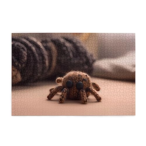 Rarn Spider Puzzles für Erwachsene, 1000 Teile, interessante Holzpuzzles, Stressabbau-Puzzles mit Box von HAICOM