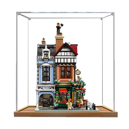 Acryl 3 mm Displaybox für Lego 10350 English Street Corner Building Modell, Transparente Staubdichte Displaybox, Aufbewahrungsbox, Kompatibel mit Lego 10350 Modell (Modell Nicht Enthalten) (Stil B 2 von HAIWENFEIQI