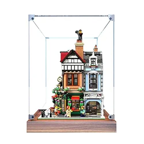 Acryl 3 mm Displaybox für Lego 10350 English Street Corner Building Modell, Transparente Staubdichte Displaybox, Aufbewahrungsbox, Kompatibel mit Lego 10350 Modell (Modell Nicht Enthalten) von HAIWENFEIQI