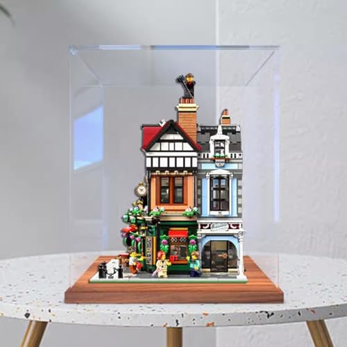 Acryl 3 mm Displaybox für Lego 10350 English Street Corner Building Modell, Transparente Staubdichte Displaybox, Aufbewahrungsbox, Kompatibel mit Lego 10350 Modell (Modell nicht im Lieferumfang von HAIWENFEIQI