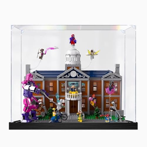 Acryl Display Box für Lego 76294 X-Men: X Mansion Modell, Transparente Staubdichte Displaybox, Aufbewahrungsbox, Kompatibel mit Lego 76294 (Modell Nicht Enthalten) (2mm) von HAIWENFEIQI