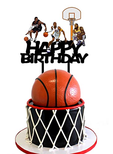 Basketball Stern Geburtstag Kuchen Topper Basketball Geburtstag Kuchen Topper Basketball Sport Thema Happy Birthday Cake Topper von HAKPUOTR