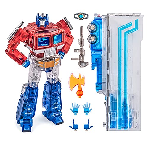 H27T transparentes Optimus-Prime kleines mobiles Spielzeug, Transformer-Toys, Spielzeugroboter, Spielzeug for Teenager und höher. Das Spielzeug ist 2, Zoll hoch. von HALFS