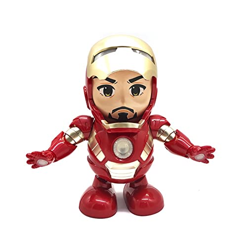 HALFS Transformatoren Spielzeug glühende Iron-Man Actionfigur Musik Actionfigur, Anime -Figur, Teenagers Mini Actionfigur High 8in von HALFS