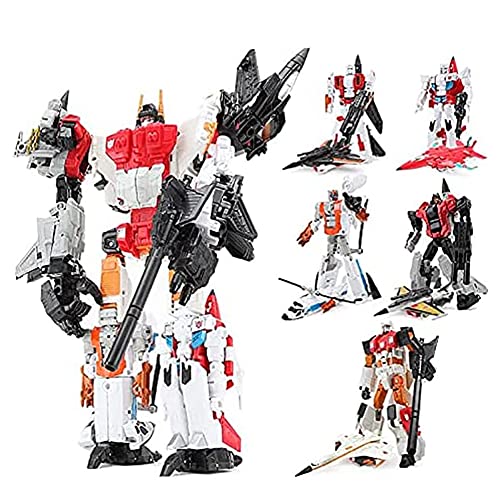 Transformer-Toys Cool Change Fighter Fearless Five In One Assembled Deformation Transformer-Toys, 12-Zoll-Sammelspielzeug, Kindergeschenke von HALFS