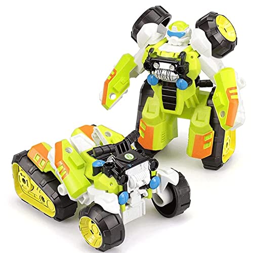 Transformer-Toys: Bewegliches Spielzeug for Strandmotorräder, Legierungsversion, EIN-Knopf-Deformationsspielzeugroboter, Spielzeug for Teenager und darüber, sind Zoll hoch (Size : Green) von HALFS